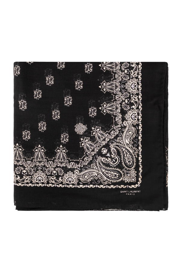 Black Paisley scarf Saint Laurent - Vitkac Spain